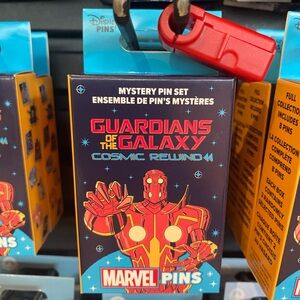 Disney parks Guardians of the Galaxy: Cosmic Rewind Mystery Pin Set BNWT in hand